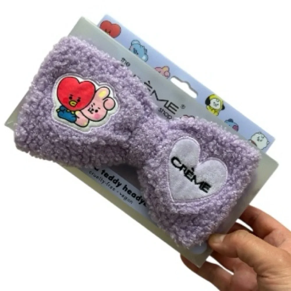 BTS Plush Spa Teddy Headyband Creme - Tata and Cooky